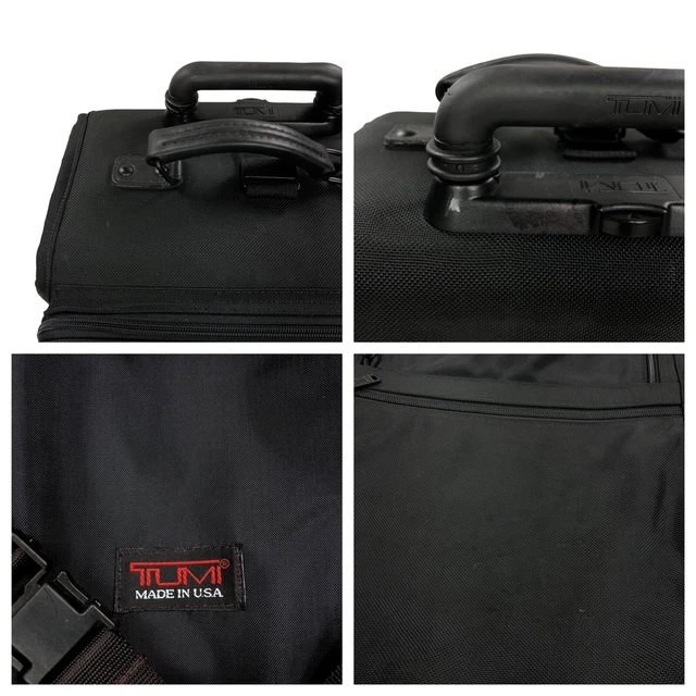 Tumi Alpha Upright Suitcase Luggage 2 Wheel Rolling 23-25.5 Inches Black USA 9