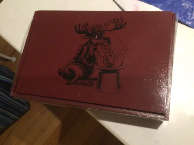 Chillin' Moose Too Empty Wooden Cigar Box 6 x 60