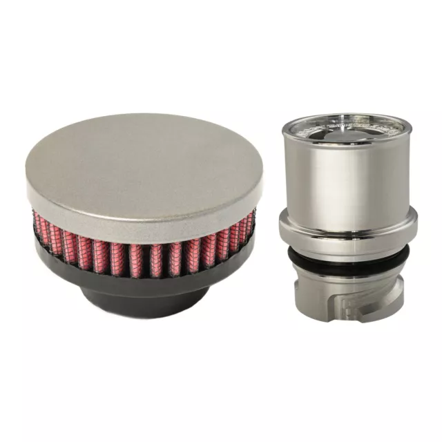 Valve Cover Breather Oil Cap for 2012-13 Ford Mustang Boss 302 (Gunmetal Gray)