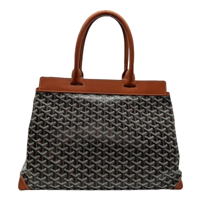 Goyard Goyardine Bellechasse Biaude MM Black & Gold Tote 2