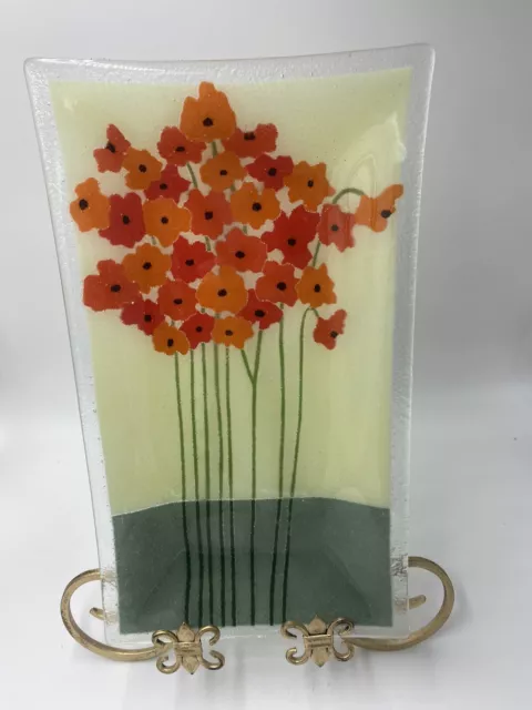 Peggy Karr Fused Glass Plate