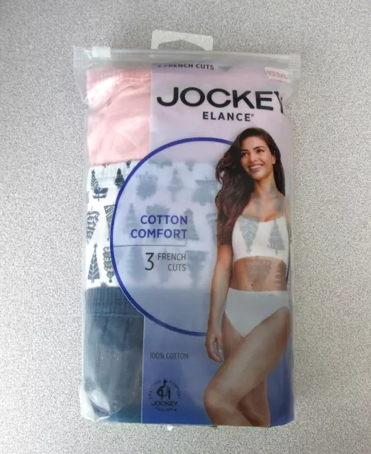 WOMEN'S SIZE 9 Jockey Classic French Hi-Cut Black 3-Pack Underwear