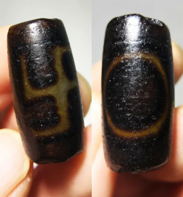tibetan real ancient swastika one eyed dzi bead amulet 9 antique 1 eye pendant tibetan real ancient swastika one eyed dzi bead amulet 9 antique 1 eye pendant