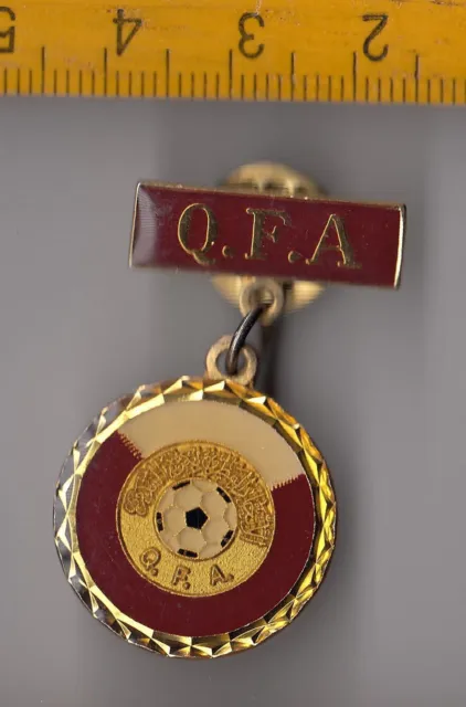 QFA Qatar Football Federation Association pin badge logo