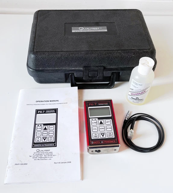 DAKOTA ULTRASONICS PX-7 Precision Ultrasonic Wall Thickness Gauge 0.