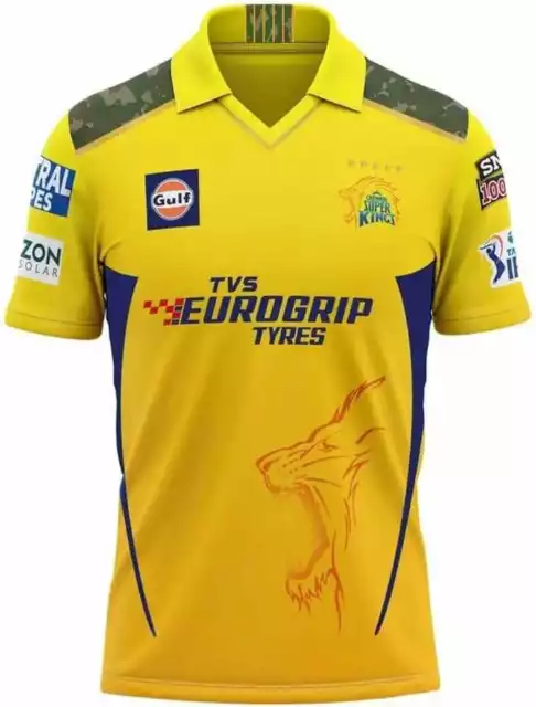 New Personalized Chennai Super Kings CSK TATA IPL 2024 Jersey For Men's 2024