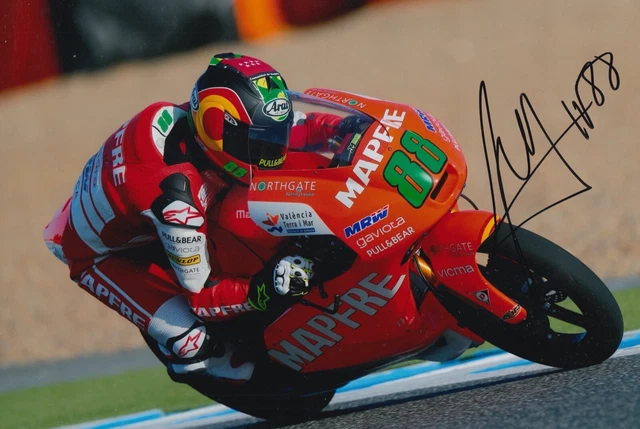 Photo Dédicacée Jorge Martin – Ducati, Casque 89, Signée Main, MotoGP 2024
