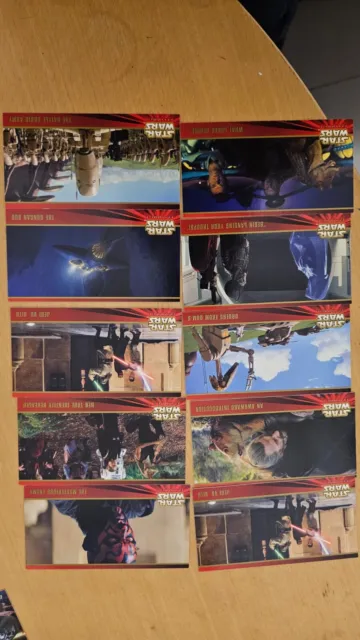 lot 10 cards STAR WARS Episode 1 WIDEVISION