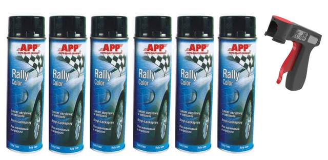 Lot De 6 Bombes De Peinture Aérosol APP - Vernis Carrosserie Auto 500ml - Neuf