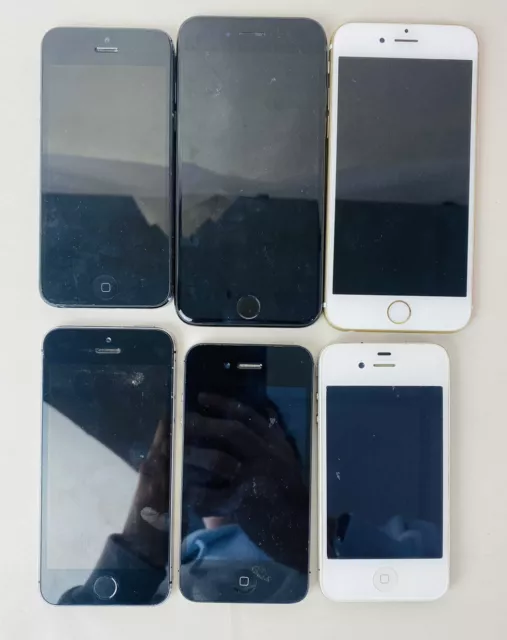 iPhone 7, iPhone 6, Bundle Of 6 Apple iPhones - For Parts - Untested