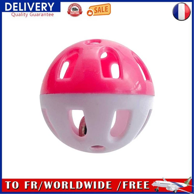 Colourful Cat Ball Toy with Bell Ring Playing Chew Rattle Scratch Training Toys