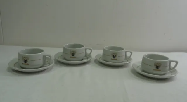 Royal Mosa Rombouts Coffee Cup And Saucer Set x 4- Thames Hospice