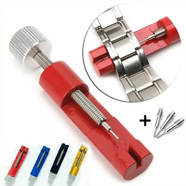 Metal Adjustable Watch Band Strap Bracelet Link Pin Remover Repair Tool Kit US