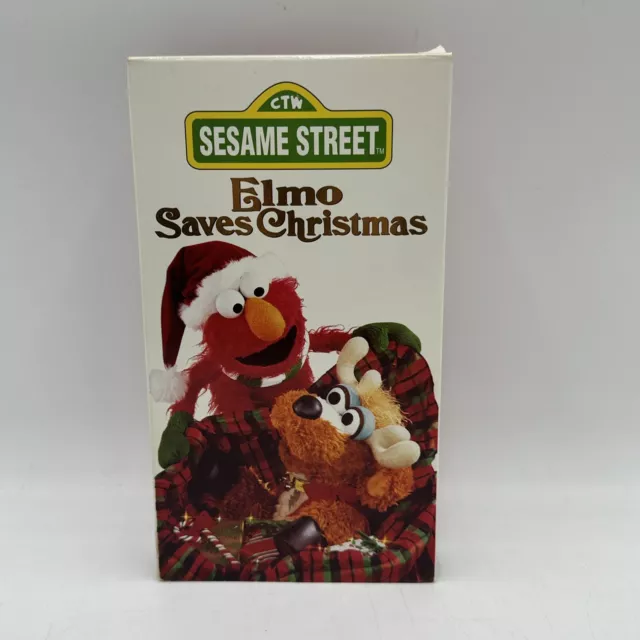 Sesame Street Elmo Saves Christmas Sony VHS, 1996 Maya Angelou Charles Durning