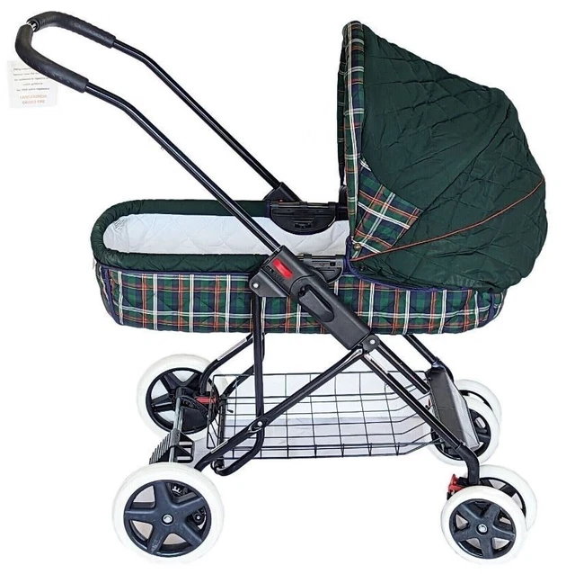 2 in 1 Combo Travel System Pram Push Chair Pushchair Baby Stroller Buggy Green