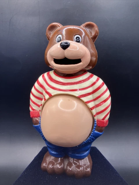 Vintage Pot Belly Teddy Bear Growing Belly Piggy Bank