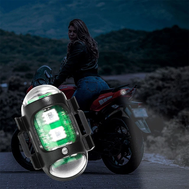 Stroboscopique LED RGB Anti-collision Signal Léger,Drone Cyclisme Moto Queue