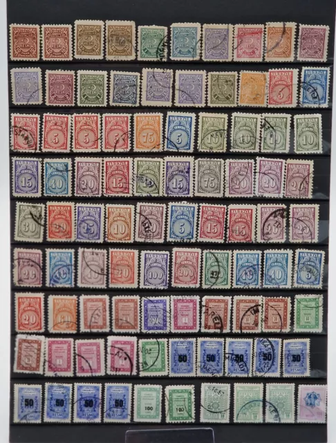 Größerer Posten gestempelte Dienstmarken Türkei - Briefmarken Lot