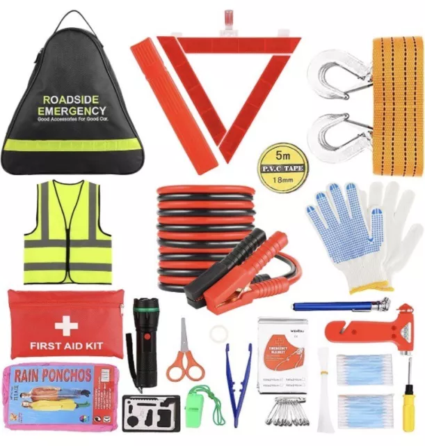 Emergency Breakdown Kit, 76 in 1 Multifunctional Roadside Assistance Car