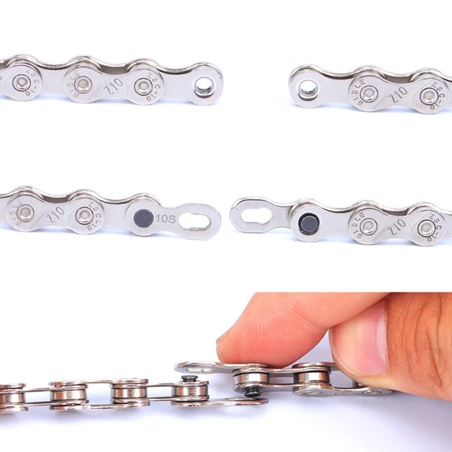 Ever 10 Ganci Catena Bici In Acciaio Inox - Strumento Per Riparazione E Collegamento Catena