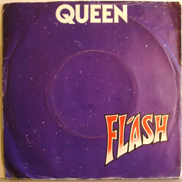 Queen Flash / Football Fight 7" Vinyl 1980 VG Condition