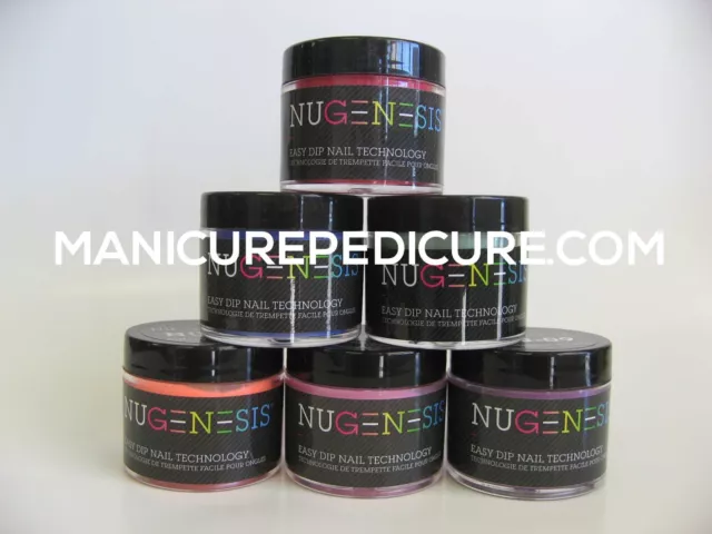 NuGenesis Dipping Powder - Pinks & Whites 1.5oz in 2oz Size Jar