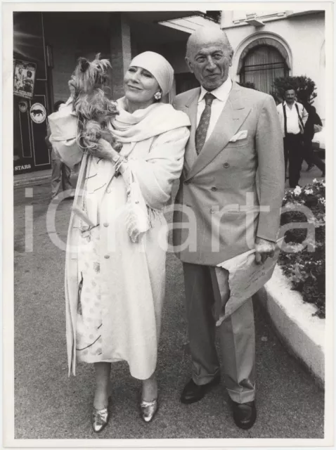 1985 ca FRANCIA - CINEMA Valentina CORTESE Carlo DE ANGELI Foto 18x24 cm