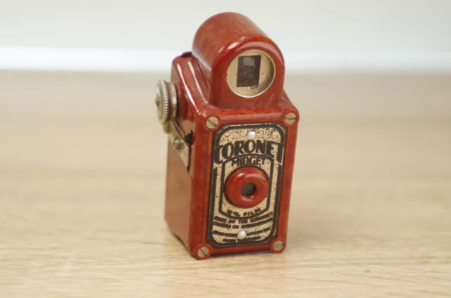 Red - Vintage Coronet Midget Miniature 16mm Camera Rare