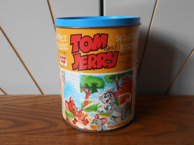 TOM AND JERRY vintage cartoon character 54 piece jigsaw puzzle WHITMAN ...