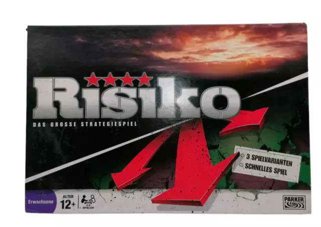 Parker Risiko 3 Spielvarianten Familienspiel Gesellschaftsspiel komplett