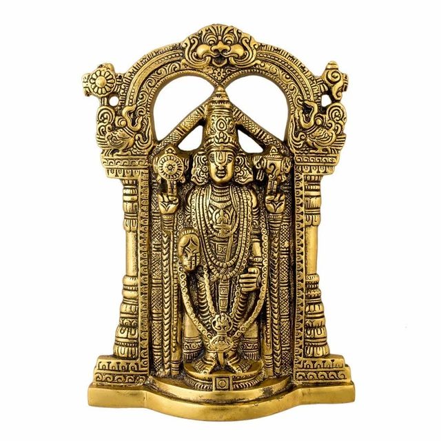 HINDU GOD LORD Tirupati Balaji Sri Venkateswara Idol Sculpture Statue