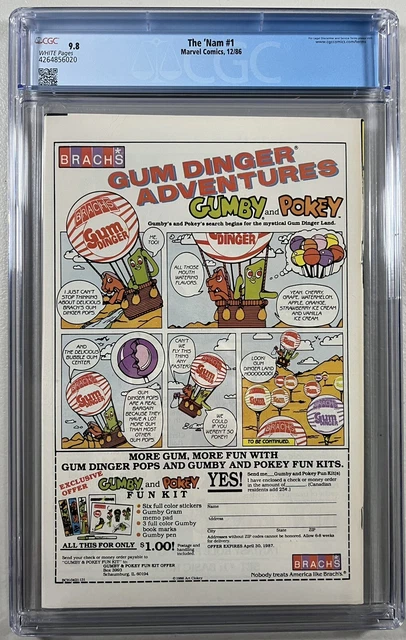 The 'Nam 1 (Marvel, 1986)  CGC 9.8 WP 2