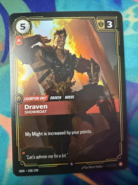 RIFTBOUND TCG - Origins - Draven - Showboat #28 Foil $3.95 - PicClick CA
