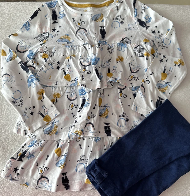 Girls Outfit Set Age 2-3 Years Dress Top Leggings TU