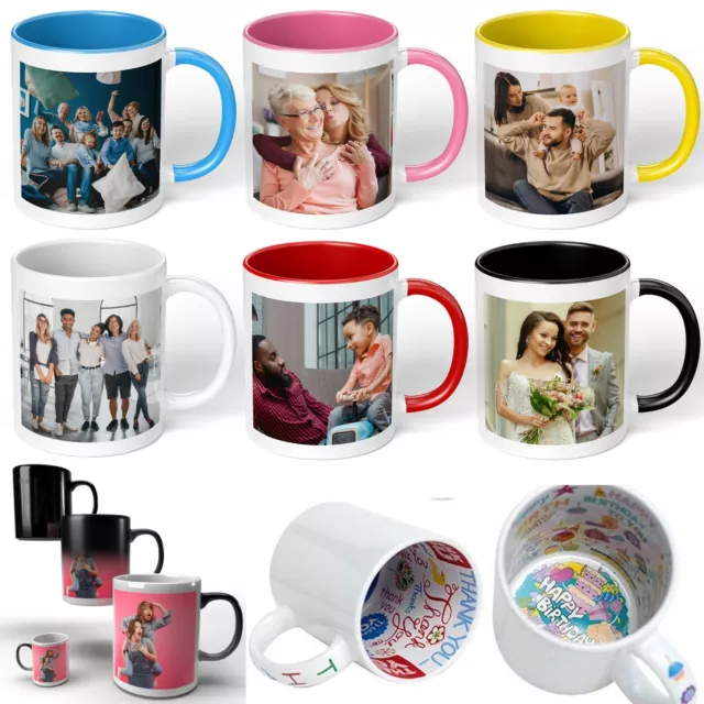 Personalisiertes Foto Bild Text Becher Design erstellen Machen Sie Ihr eigenes Geschenk