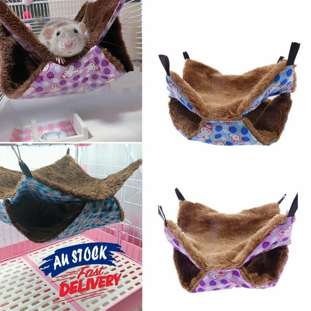 Pets Bird Hamster Ferret Rat Cat Squirrel Hammock Hanging Cage Nest Bed House WH