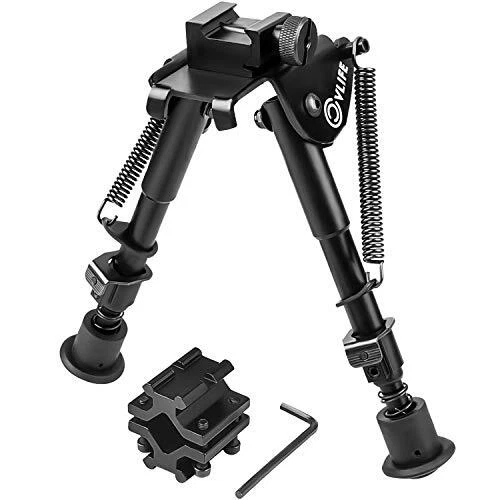 Picatinny Tactical Bipods 6 to 9 inches Bipod with Barrel Adapter Quick