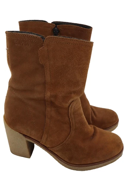 ESPRIT STIEFELETTE DAMEN Braun Gr 37 Reißverschluss EUR 31,95 - PicClick DE