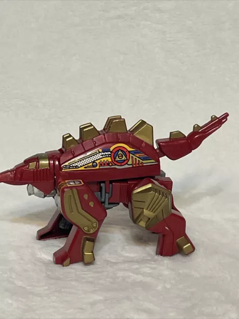 Vtg Robo Dino Stego Bot GUN cannon Tek Toys stegosaurus chrome