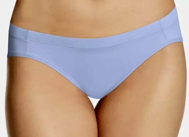 MAIDENFORM Barely There Gingham Blue Invisible Bikini Panty NEW Womens Sz XL 8