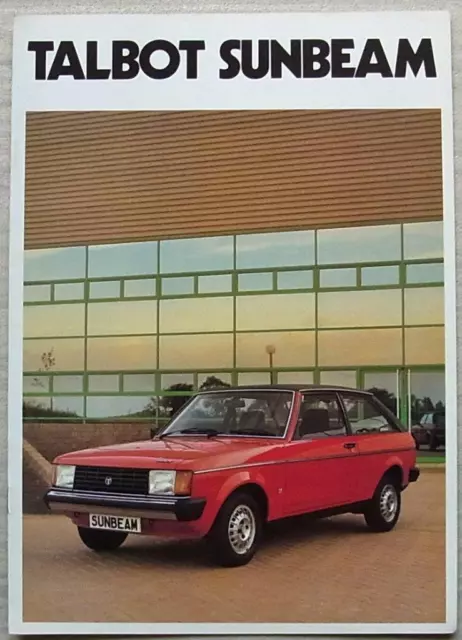 TALBOT SUNBEAM TI in Range Car Sales Brochure 1980-81 #C9605/1/150 LS GL GLS +