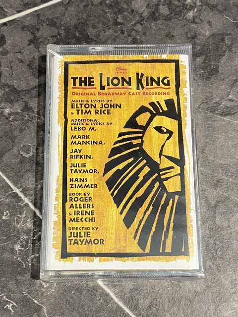 DISNEY'S THE LION King Original Broadway Cast Recording (Cassette) 1997 ...