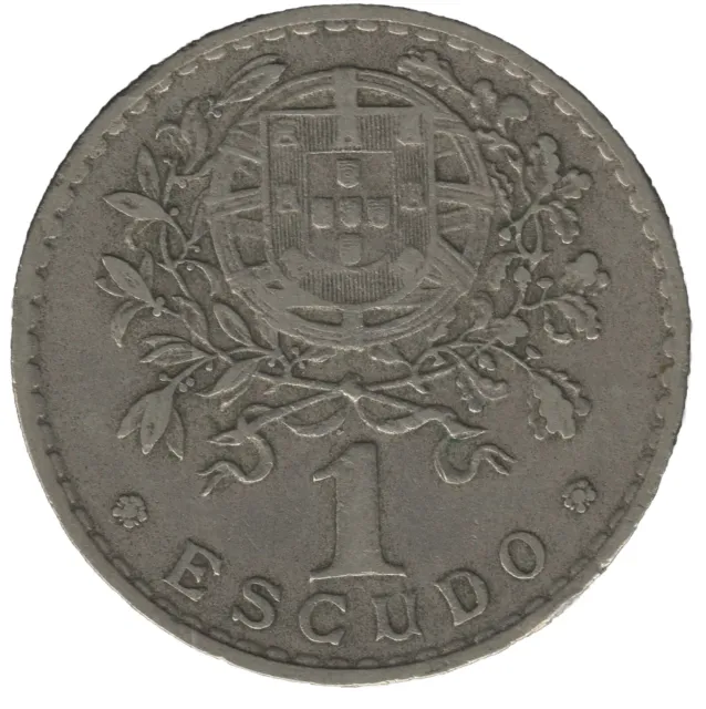1945 Portugal 1 Escudo Coin