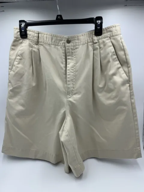 Vintage Ladies Shorts Liz Claiborne Pleated Front Size 14 100% Cotton 1990'S