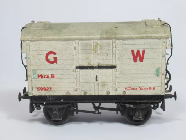 HAND BUILT '0'  GAUGE No.58823  GWR  6 Ton  MICA "B" GOODS VAN  ( HAND BUILT)