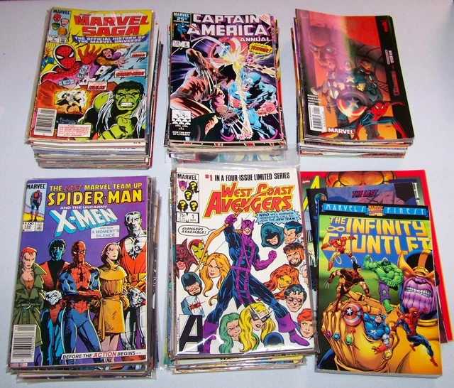 MARVEL COMICS LOT of 185 - Comic Collection - Spiderman X-Men Wolverine Avengers