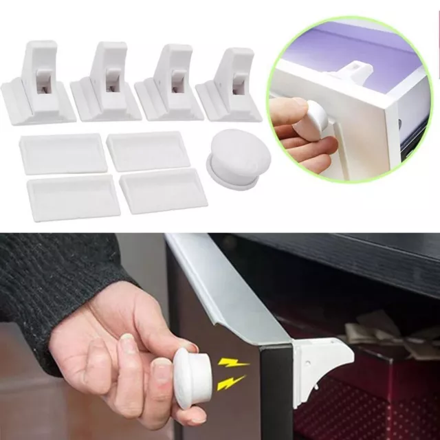 Invisible Drawer Latch Kids Security Baby Safety Lock Lock Limiter  Door
