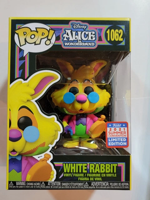 Alice IN Wonderland Retroilluminazione Bianco Coniglio Pop! Vinile Figura #1062