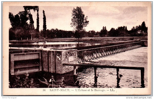 94 SAINT MAUR - l'ecluse et le barrage