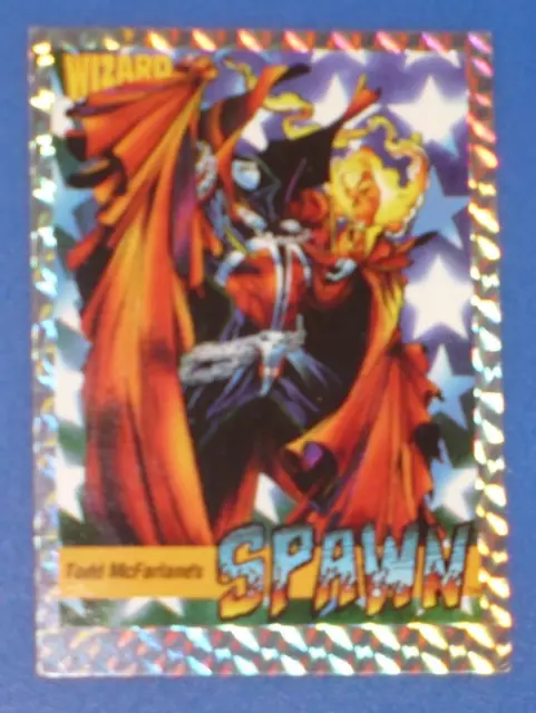 1992 Wizard Magazine Spawn Series 1 Prismatic Border #1 MINT